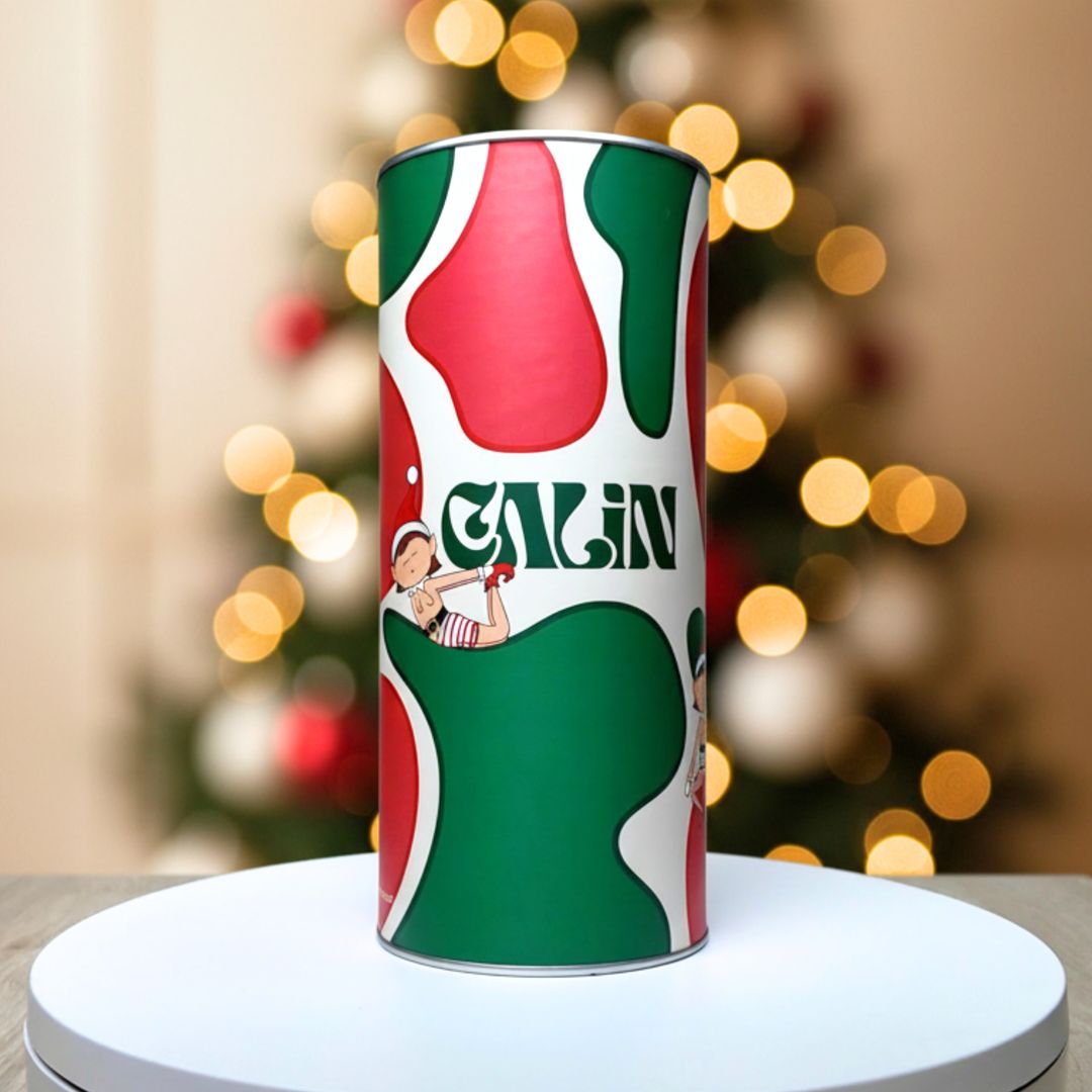 Huge Stripping Elves Gifting Can