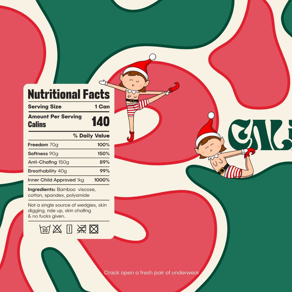 Huge Stripping Elves Gifting Can