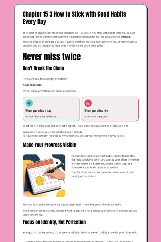 Atomic Habits - Digital Summary